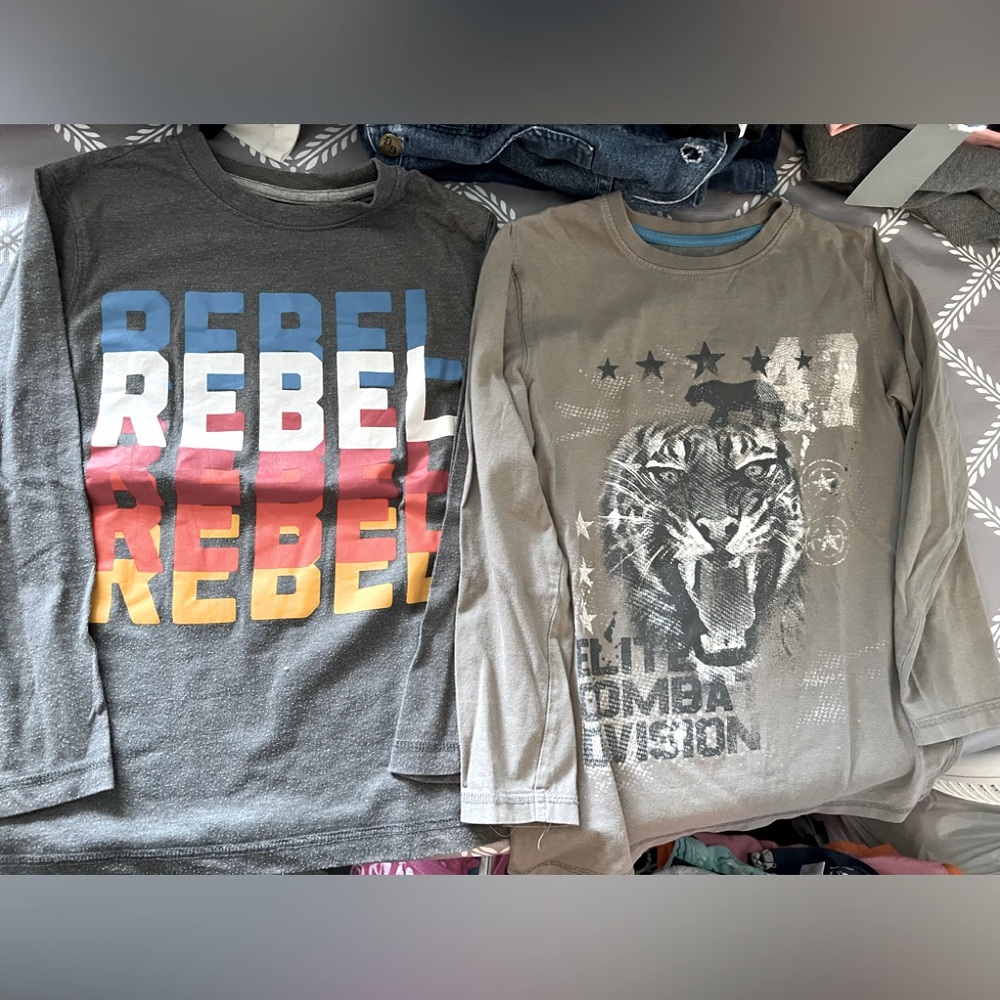 2boys long sleeve shirts size 7/8